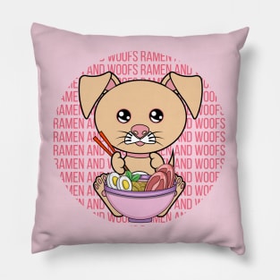 All I Need is ramen and dogs, ramen and dogs, ramen and dogs lover Pillow