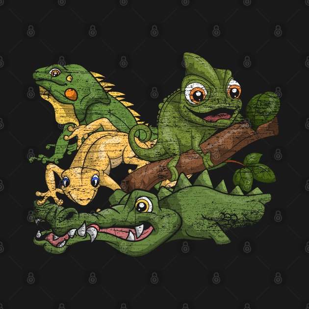 Reptile Animals Chameleon Lizard Crocodile by ShirtsShirtsndmoreShirts