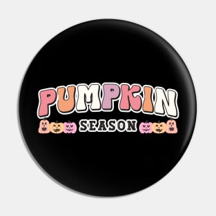 Pumpkin Season Cute Halloween Autumn, Fall, Jack-o-Lanterns Pin