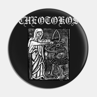 Virgin Mary Punching The Devil Metal Hardcore Punk Gothic Pin