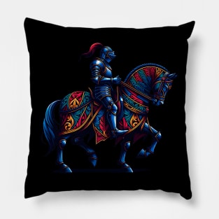 Decorated medieval knight Pillow