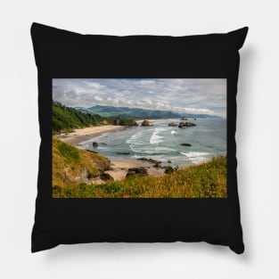 Cannon Beach view from Ecola Point Pillow