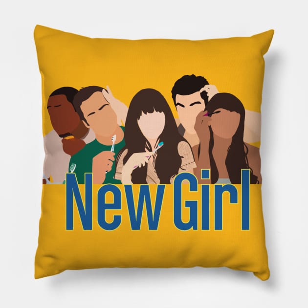 New girl Pillow by CraftyNinja