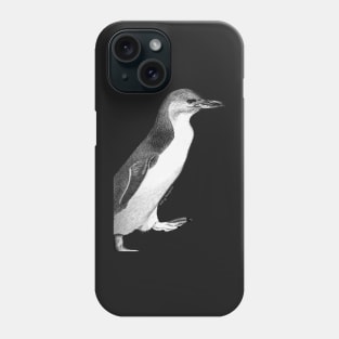 Fairy penguin - black Phone Case