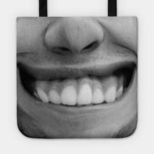 silly smile face mask for men |  funny face mask with mouth | face mask funny design Tote