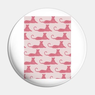 Pink Preppy Tiger Maximalist Y2k Design Pin