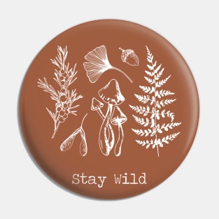 Stay Wild Nature Elements Pin