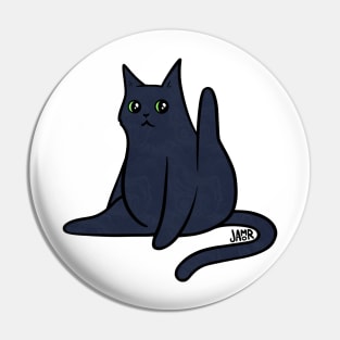 Black Cat Leg Up Pin