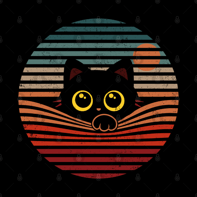 Retro Cat - Cute vintage kitty by eriondesigns