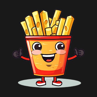 kawaii french fries T-Shirt cute ,potatofood T-Shirt