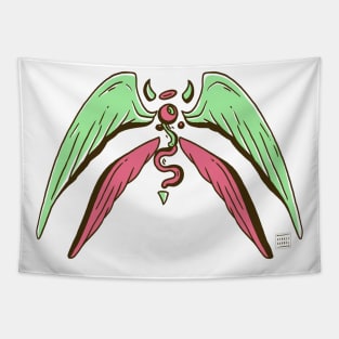 Pink Mint Angel Eye Tapestry