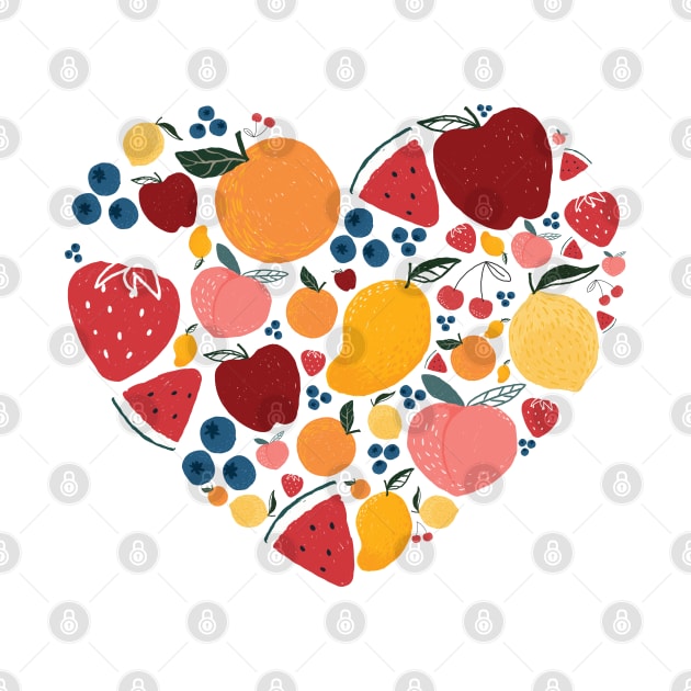 Fruits love heart by ArtStopCreative