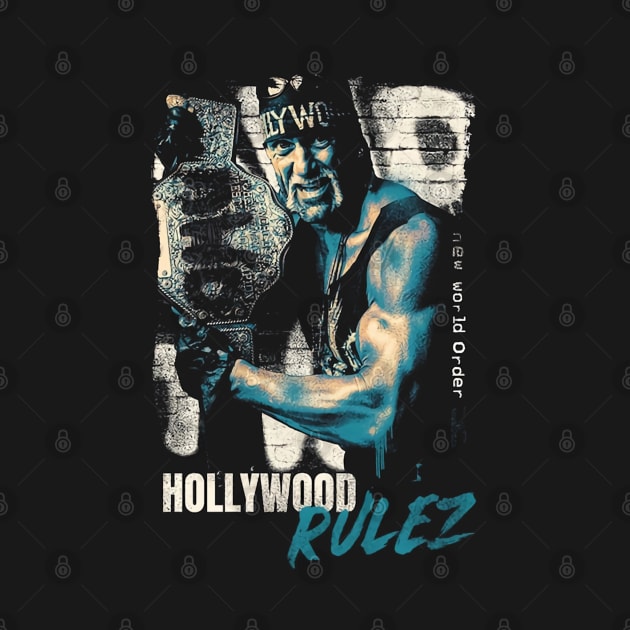 Hulk Hogan Retro Hollywood Rulez by Holman