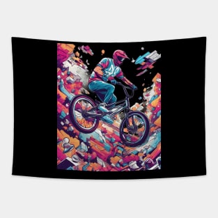 Bicycling Biker Tapestry