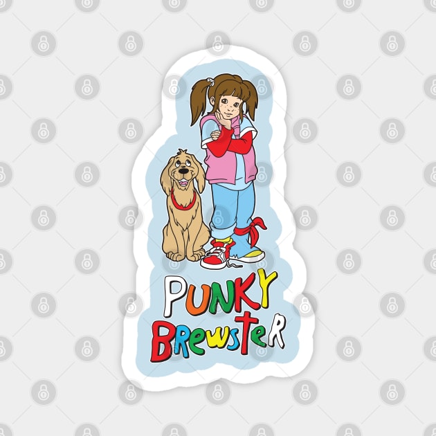 Punky Brewster Cartoon Magnet by Chewbaccadoll