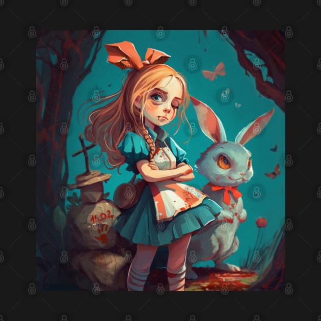 Scary Alice in Wonderland by mayyaflowers