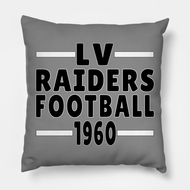 LV Raiders Football 1960 Classic Pillow by Medo Creations