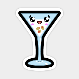 Kawaii Martini Drink Party Magnet