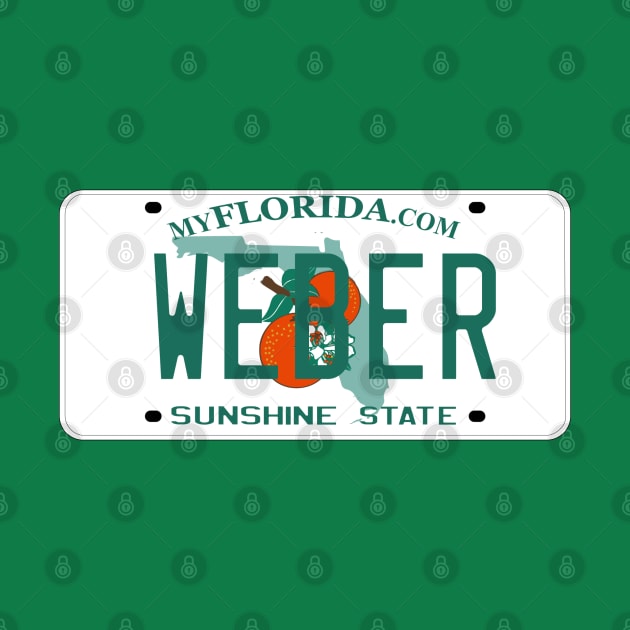 Florida Weber Grill License Plate by zavod44