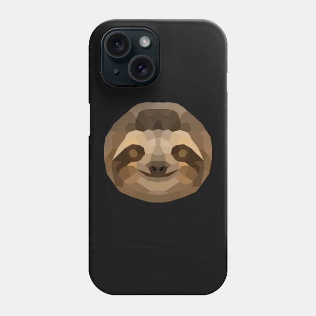 Cute Sloth Low Poly Phone Case by kareemelk