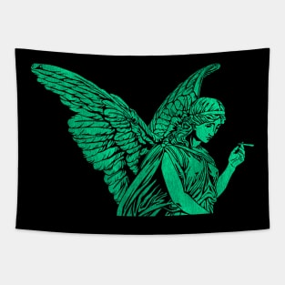 Smoking Angel Statue (T) Tapestry