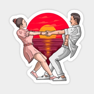 Romantic Couple Love Dance Magnet