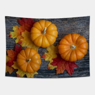 A Autumn Harvest Flat Lay Tapestry