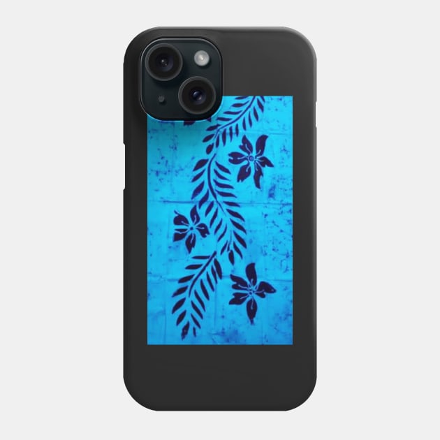 Blue Batik Phone Case by ZionFashion