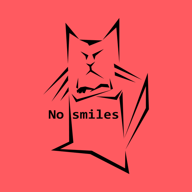 Cat no smile by Prizgena