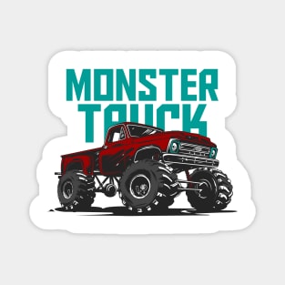 Monster Truck American Magnet