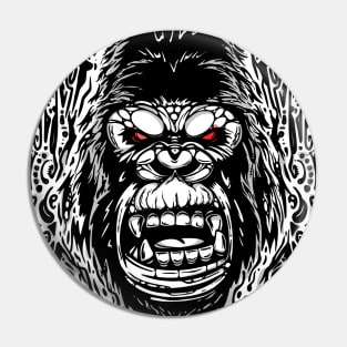 gorilla head2 Pin