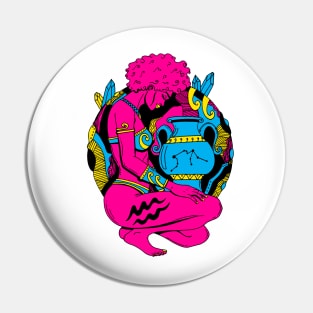 CMYK Aquarius Beauty Pin