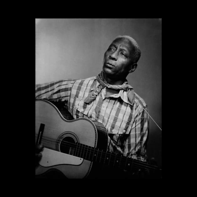 Young Leadbelly with guitar by YoungsPrintShop