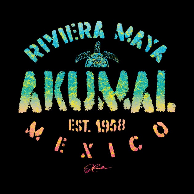 Akumal, Riviera Maya, Mexico with Sea Turtle by jcombs