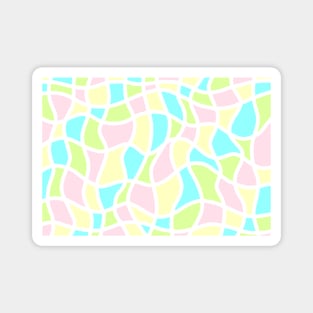 Wavy surfaces pastel Magnet