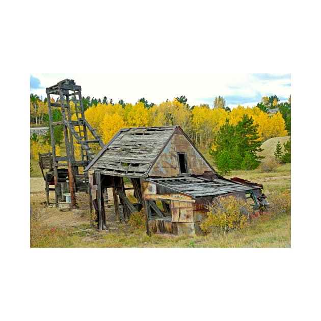 Abandoned Mine in Autumn by bobmeyers