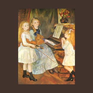 Daughters of Catulle Mendes by Pierre Renoir T-Shirt