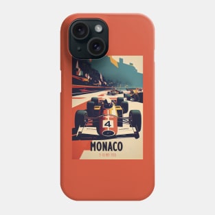 1970 Monaco Grand Prix Racing Travel Poster Phone Case