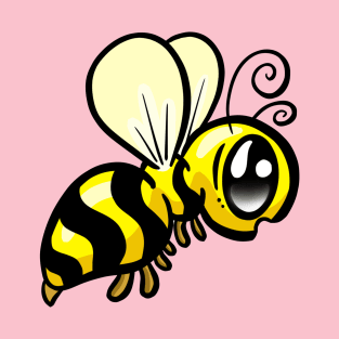 Cute Little Wasp Cartoon Logo Illustration T-Shirt