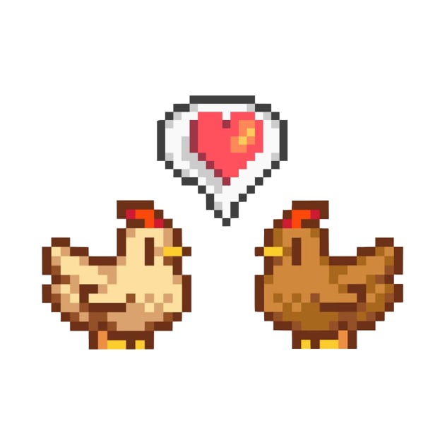 Stardew Valley Chicken Love by r9440