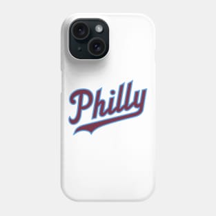 Philly Script - White/Burgundy Phone Case