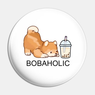 Cute Little Bobaholic Shiba! Pin