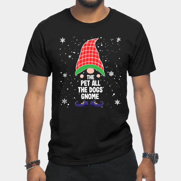 Disover Pet All The Cats Gnome Buffalo Plaid Matching Christmas T-Shirt - Gnome Christmas - T-Shirt