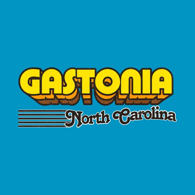 Gastonia, North Carolina | Retro Stripes by retroready