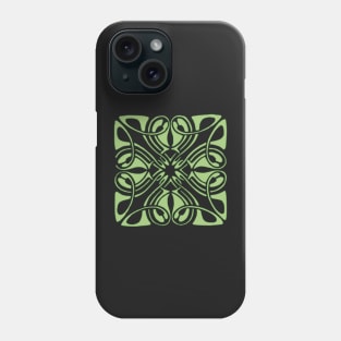 Stark Green Celtic Knot Phone Case