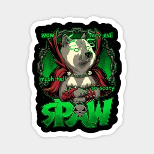 Spaw - Cute Funny Comic Dog from Hell Magnet