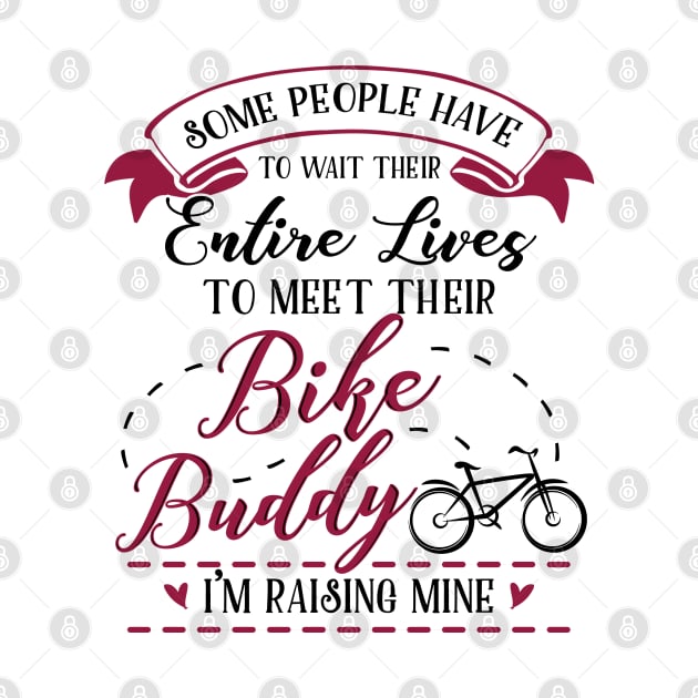 Bike Mom and Baby Matching T-shirts Gift by KsuAnn