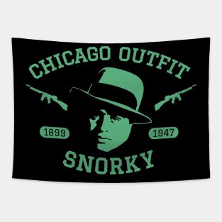 Al Capone 'Snorky' Portrait Logo - Chicago Outfit Tapestry