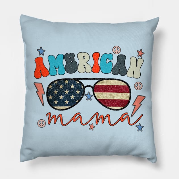 American Mama Pillow by kingasilas