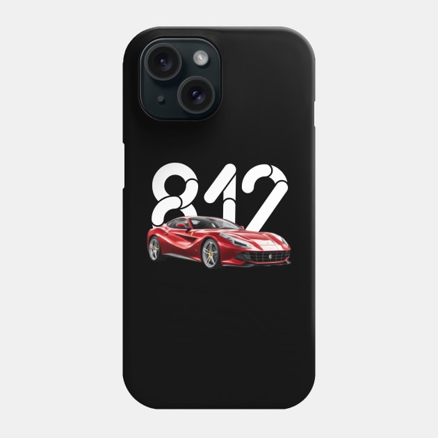 Ferrari 812 superfast victor art Phone Case by Auto-apparel